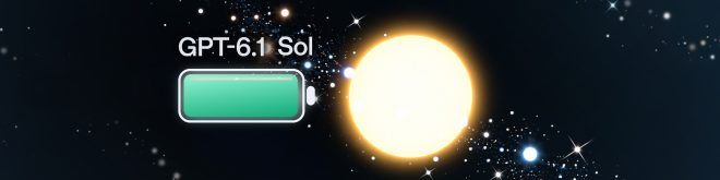GPT-6.1 Sol: baterija nedeljnog limita skoro puna, pored sunca