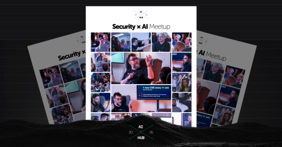 Security x AI Meetup — kolaž fotografija sa događaja, ft. Mihajlo Lazarević