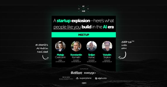 AI Hub meetup 16. septembra u Novom Sadu — četiri autora i njihovi projekti