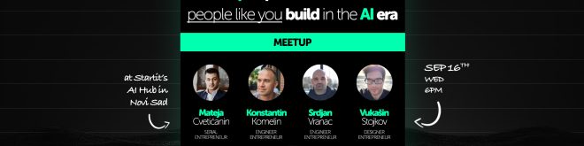 AI Hub meetup 16. septembra u Novom Sadu — četiri autora i njihovi projekti