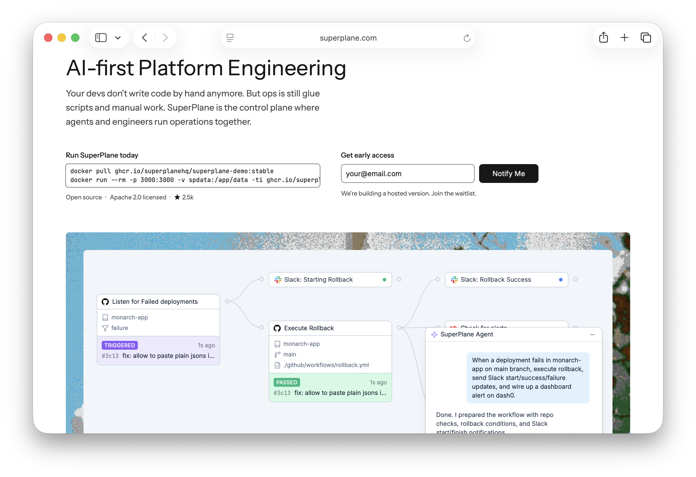 Superplane - AI-first Platform Engineering