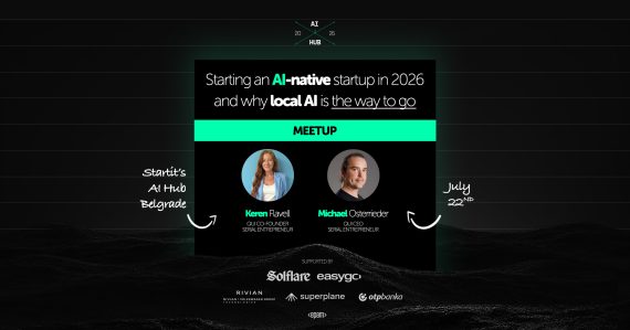 AI Hub meetup 22. jul u Beogradu — Keren Flavell i Michael Osterrieder, AI-native startap i lokalni AI