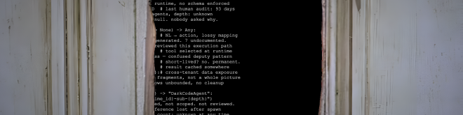 Mračni kod — dark code ilustracija