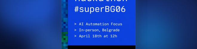 Osvoji 600€ na AI hakatonu Superplane — Beograd 18. april