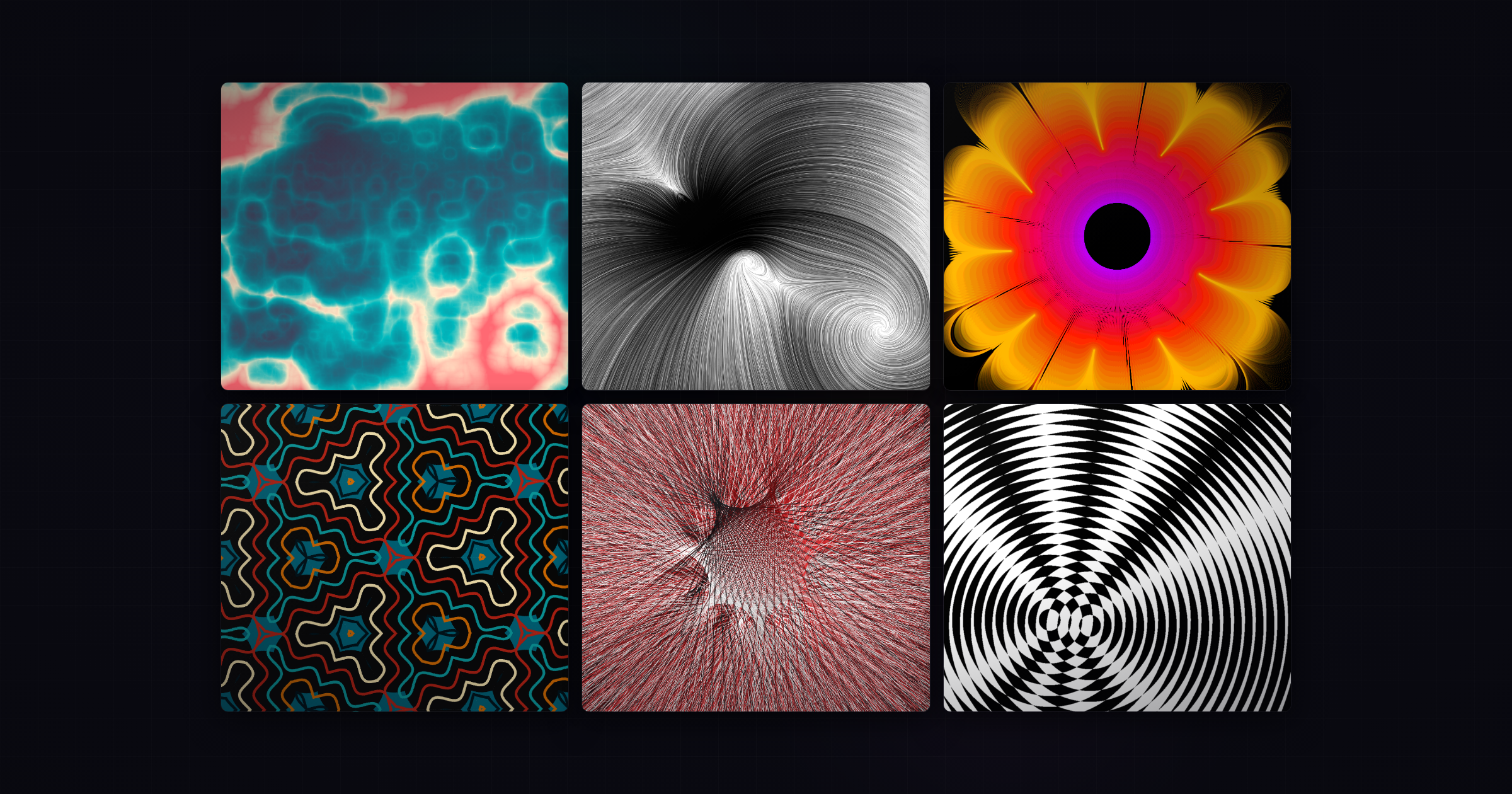 Generativna umetnost — galerija radova iz gart frameworka