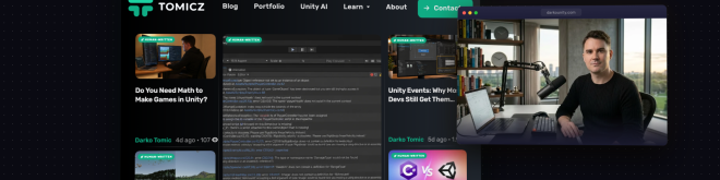 Darko Tomić — Unity programer koji gradi lični brend