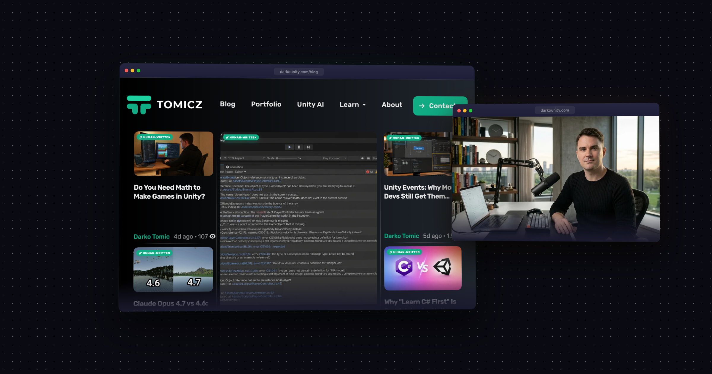 Darko Tomić — Unity programer koji gradi lični brend