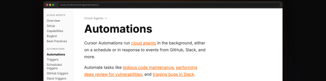 Cursor Automations