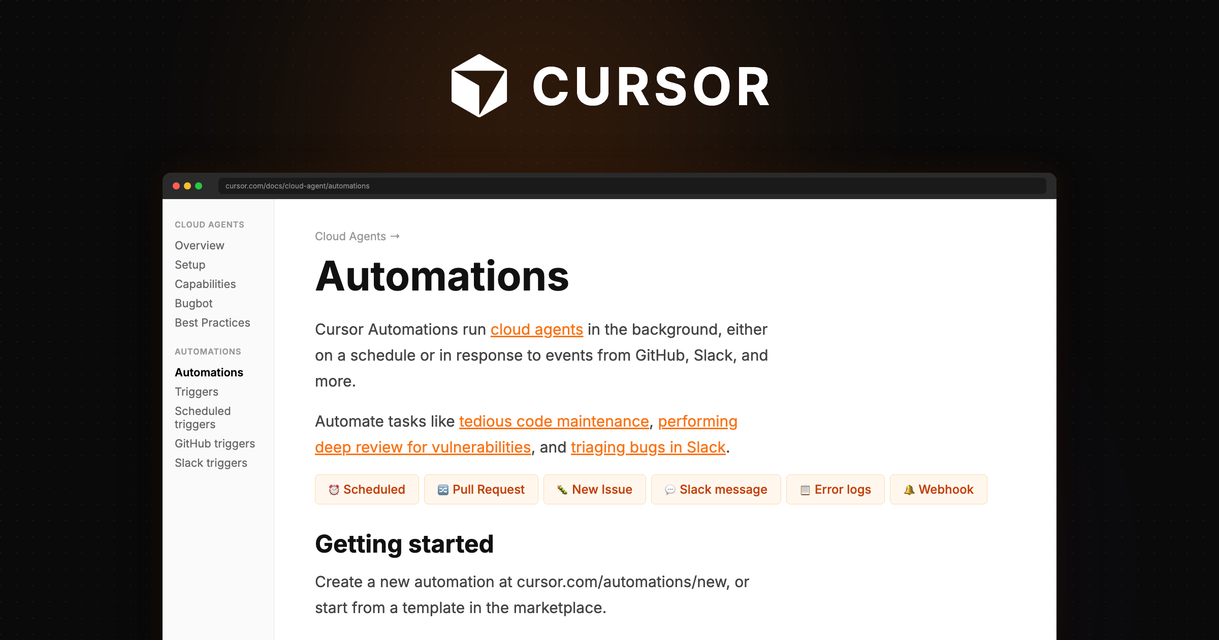 Cursor Automations