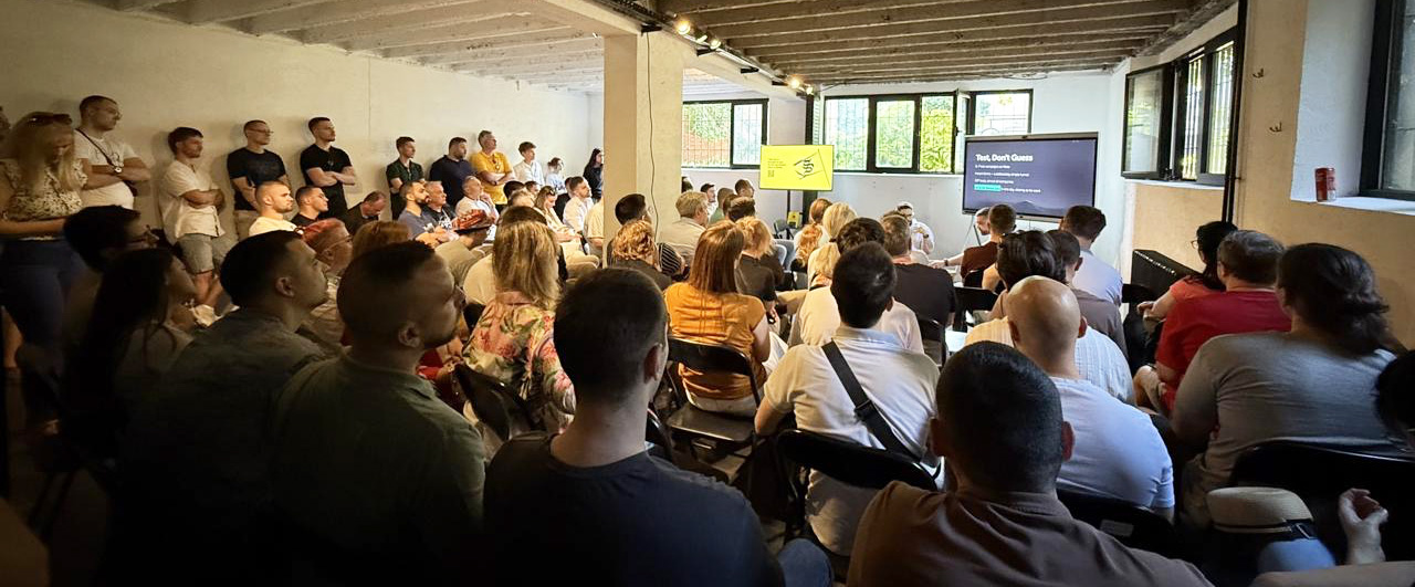 Puna sala na AI Hub meetapu sa Draganom Ristićem u Novom Sadu
